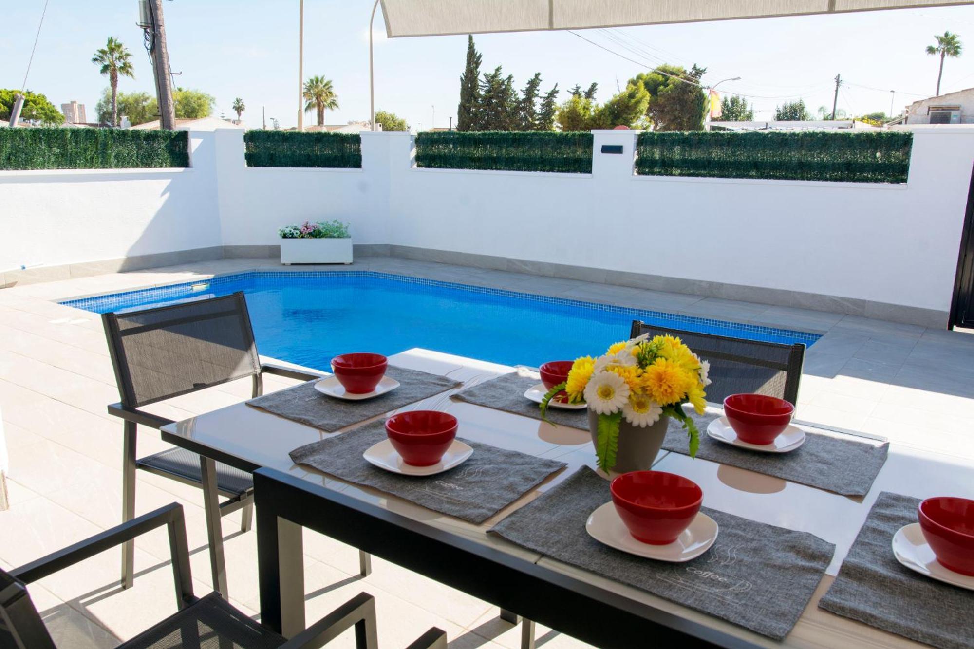 Casa Soleada Piscina Climatizada Y Privada Vila Santiago De La Ribera Exterior foto